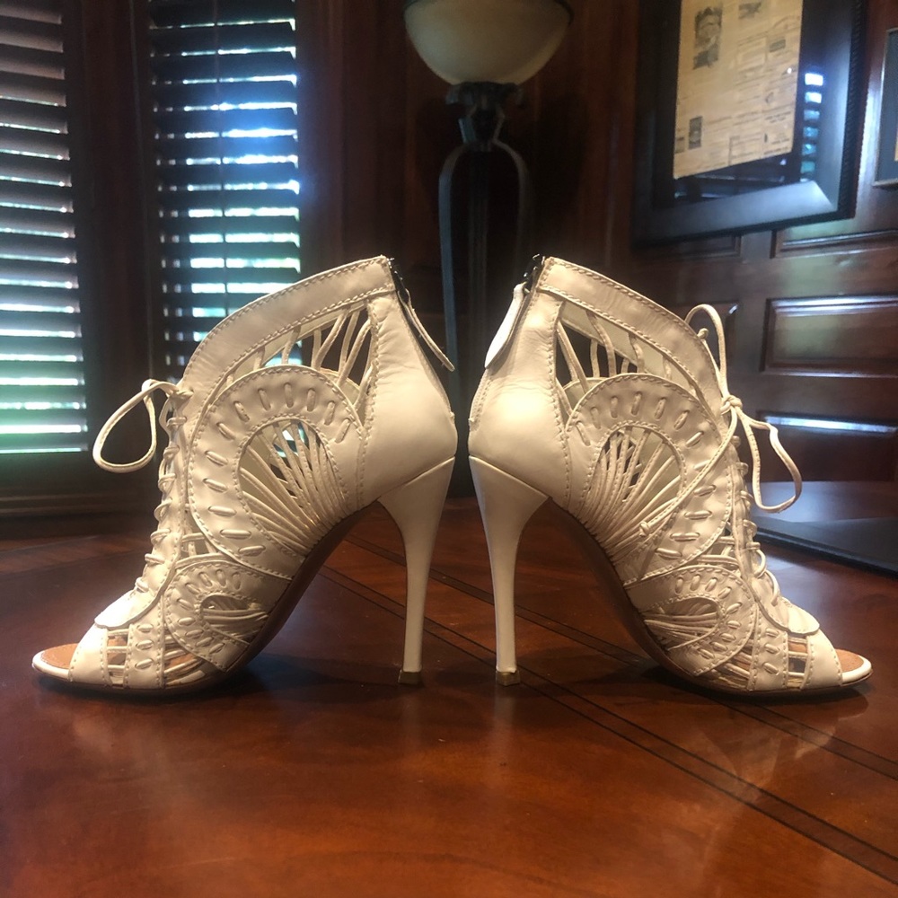 Alaia lace up heels